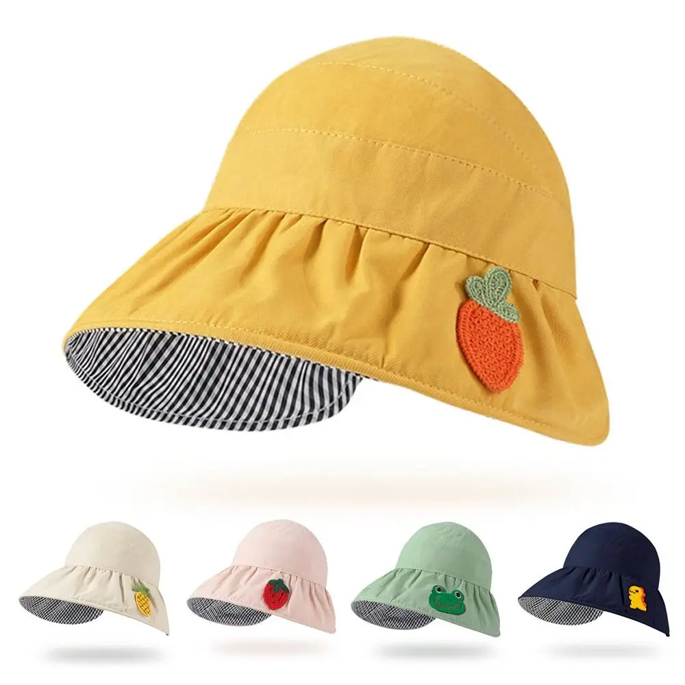 Portable Double-sided Anti-UV Wide Brim Foldable Outdoor Sun Hat Fisherman Cap Beach Cap Bucket Hat