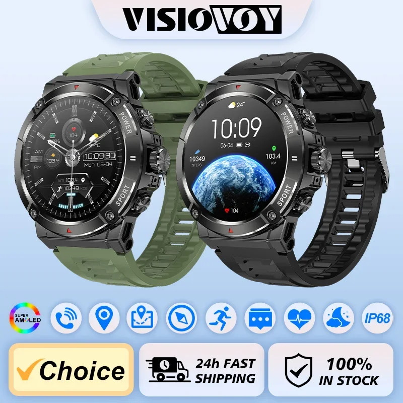 

Sports Smart Watch 2024 For Men Answer Make Call Outdoor Sports Watch Fitness Tracker Pedometer More Compatible With IOS Android