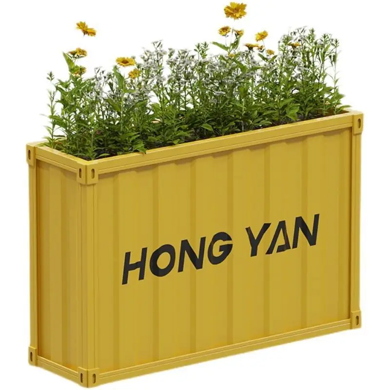 

Комбинация контейнеров для цветов из кованого железа на открытом воздухе