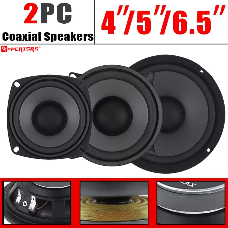 

2pcs Car Speaker 4/5/6.5 Inch Vehicle Door Auto Audio Music Stereo Subwoofer Full Range Frequency 600W 500W 400W Truck Speakers