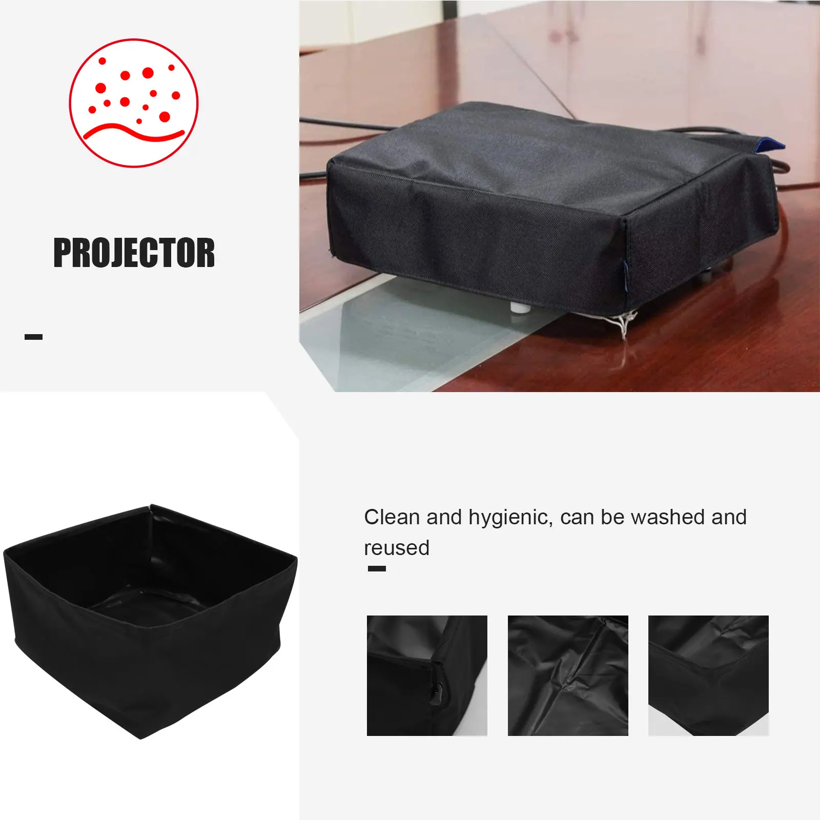 

1Pcs Projector Dustproof Cover Waterproof Protective Oxford Cloth Projector Protector Machine All-Round Protective Cover