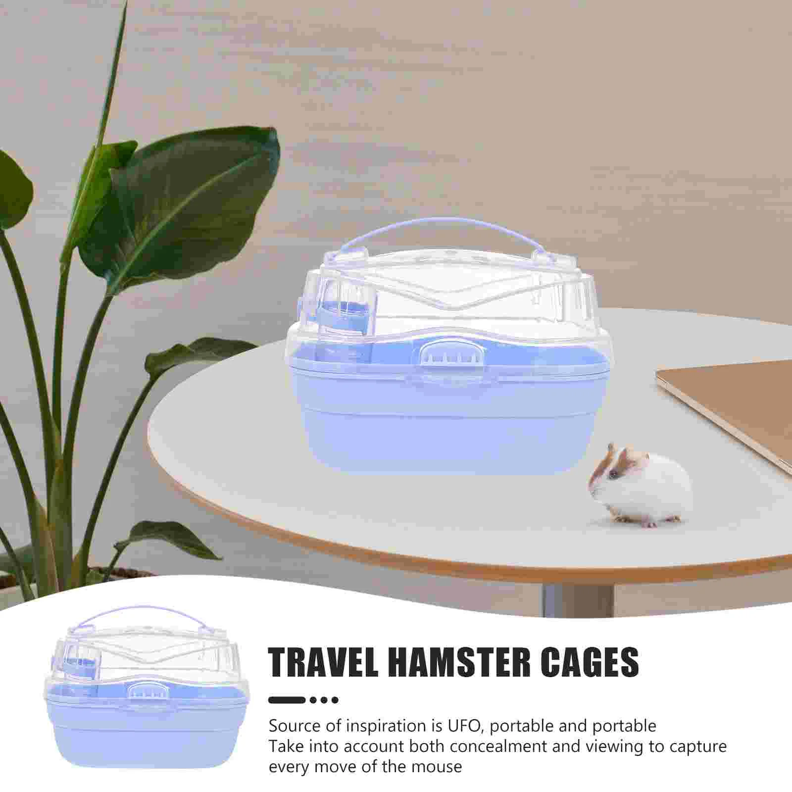 Hamster Cage Chinchilla Travel Small Parrot Carrying Case House Pp Rat Carrier Ferret