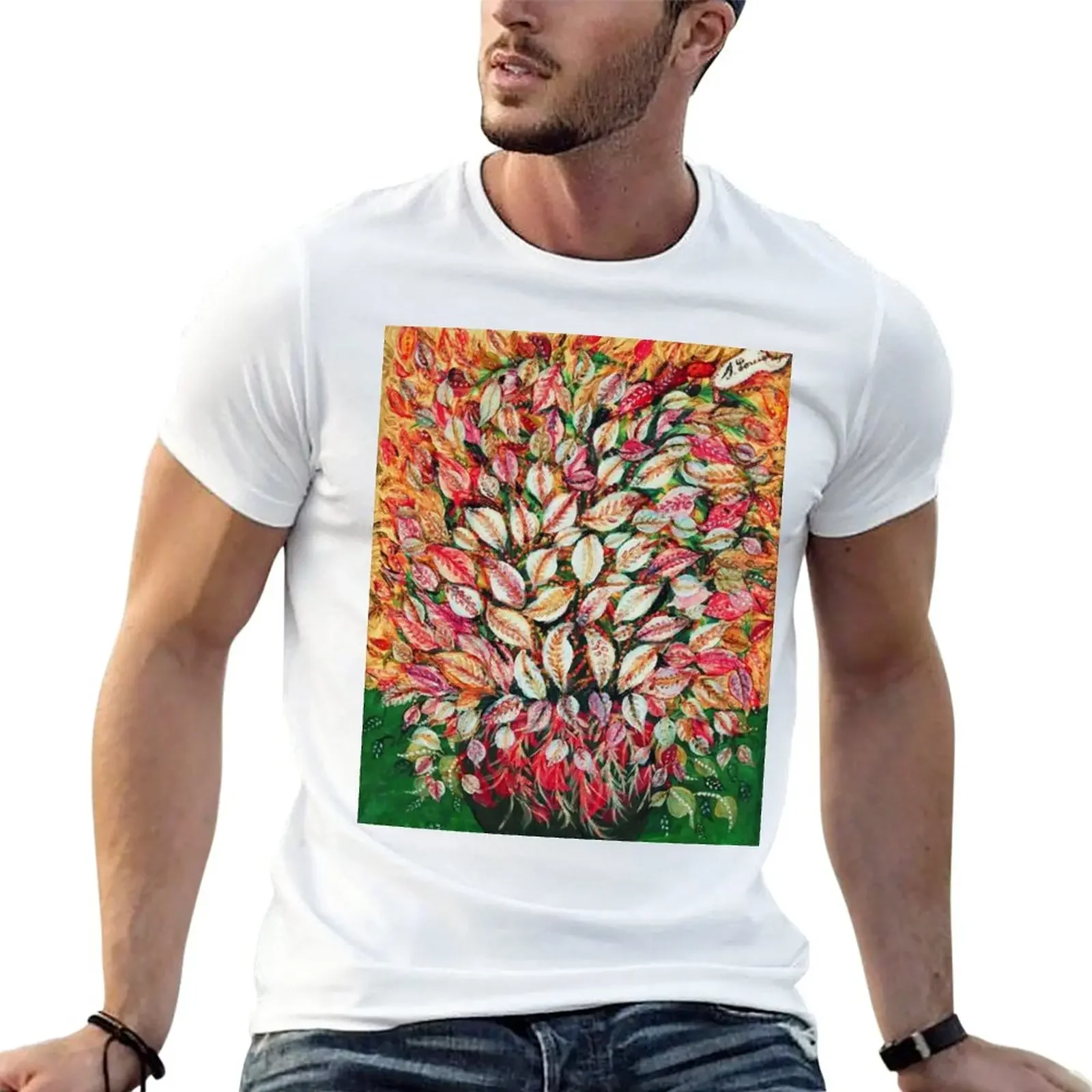 Favourite Artist - Seraphine Louis - Feuilles T-Shirt tees quick-drying men workout shirt