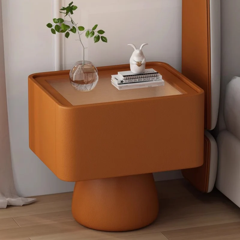 Mesita De Noche sencilla nórdica, almacenamiento, estética, moderna, De lujo, belleza, Mesitas De Noche Para El Dormitorio, muebles
