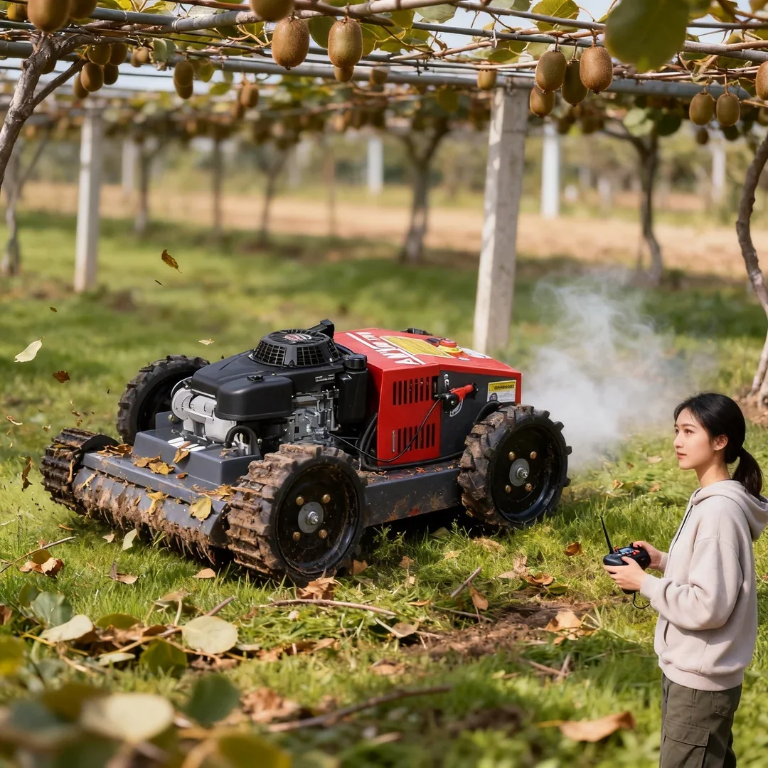 

Customized Fast Delivery 4WD Small Robot Lawn Mower All-Terrain 500mm Cutting Width for Large Lawn Garden Pasture