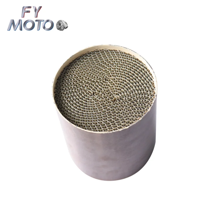 Auto Catalyst Three-core Metal Substrate Catalyst 100cell EURO 5 Length 110MM Diameter 100MM
