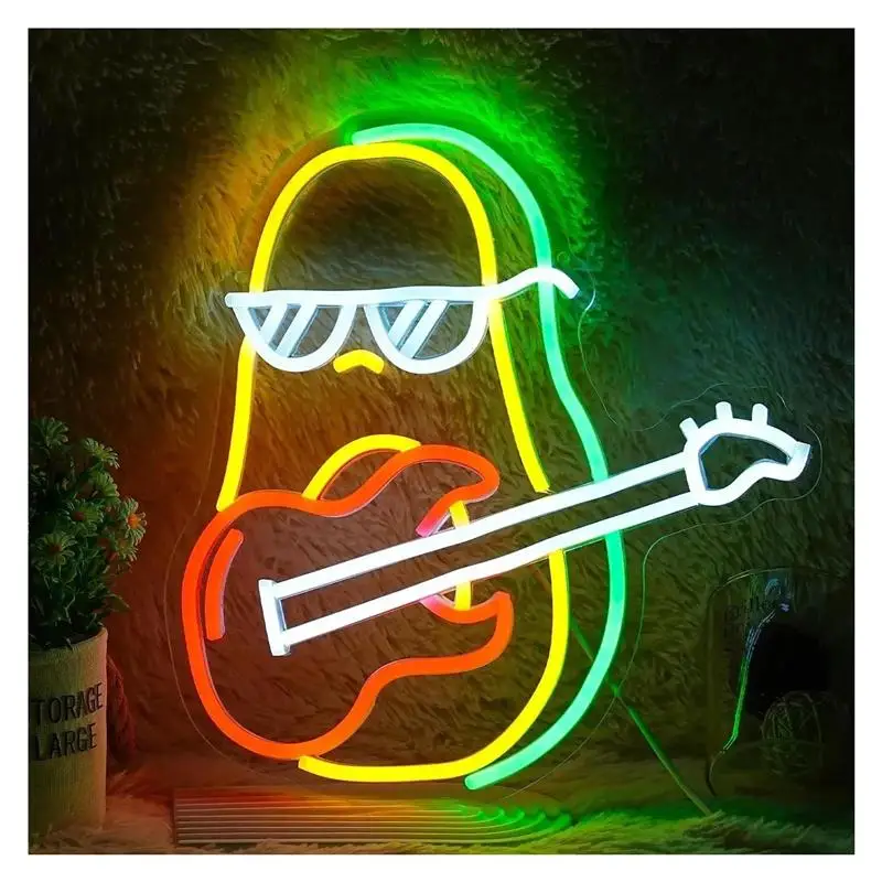 panneau-neon-en-forme-de-guitare-avocat-pour-decoration-murale-luminosite-reglable-alimente-par-usb-pour-fete-musicale-bar-club-chambre-a-coucher-33cm-×-35cm