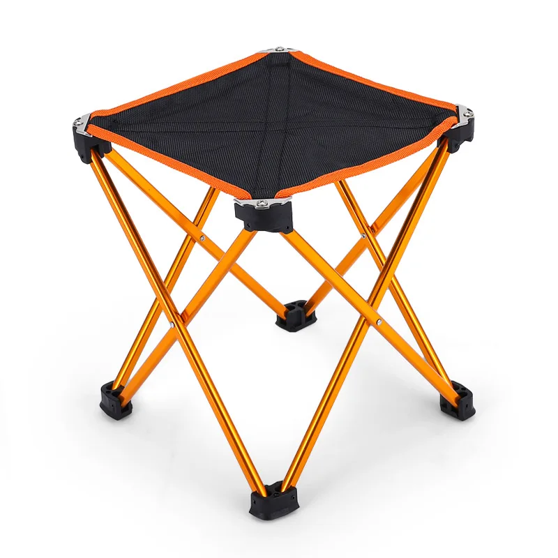 Aluminum Alloy Thicken Bench Stool Ultralight Outdoor Camping Picnic Fishing Small Chair Portable Folding Stool