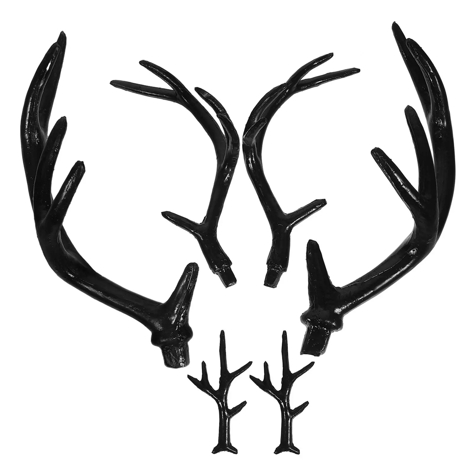 

Пластиковые оленьи рога для самостоятельного изготовления, имитация рогов для Хэллоуина, повязка на голову с оленьими рогами, декор из искусственных рогов, украшение для волос, реквизит для вечеринок и фотосессий