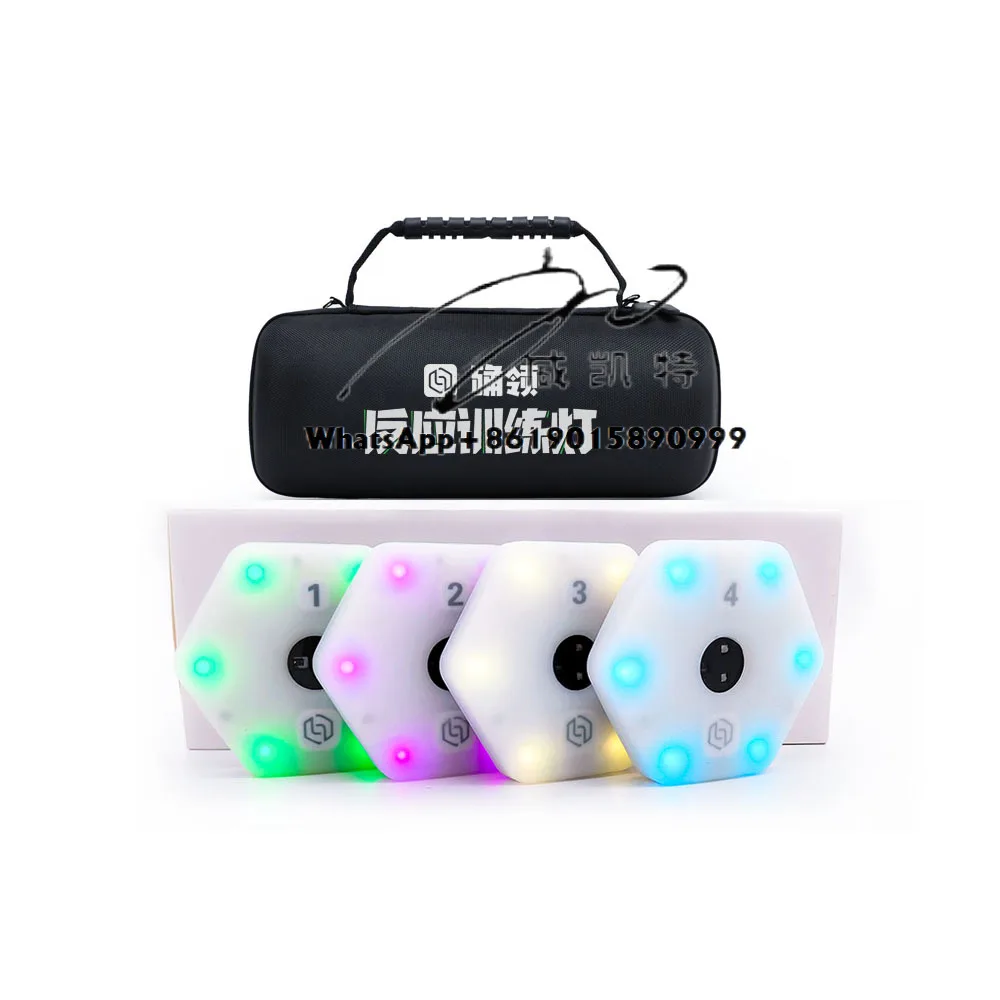 Agile Reaction Light Induction Basketball Football Badminton Tennis Boxing Training Equipment 4 Lights+APP