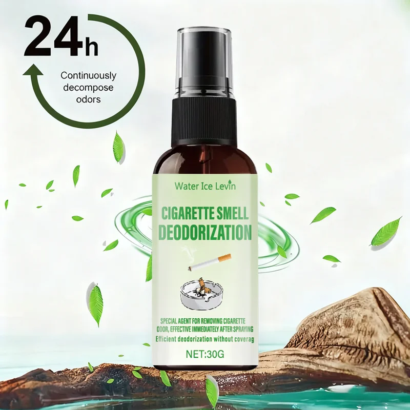 بخاخ مزيل العرق برائحة السجائر المائية آيس ليفين مع الليمون والنعناع واللافندر، معطر هواء قوي يزيل الرائحة