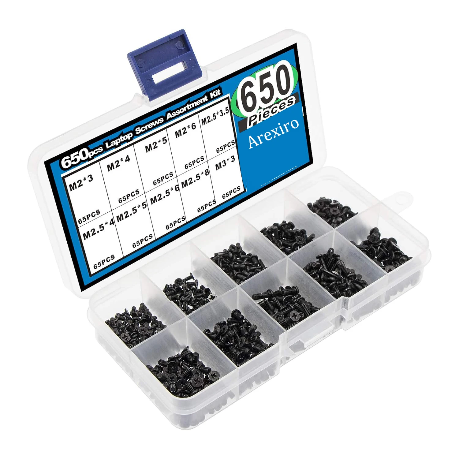 650Pcs M2 M2.5 M3 L…