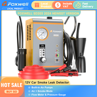 FOXWELL SD203 Car Smoke Leak Detector Machine Built-in Air Pump EVAP Vacuum Leak Detector Dual Mode Oil Pipe Leakage Diagnosis