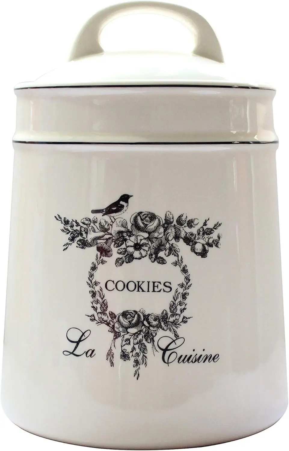 

Винтажные керамические банки для печенья, ретро-дизайн с птицами и цветами, большая емкость для хранения на кухне с герметичной крышкой