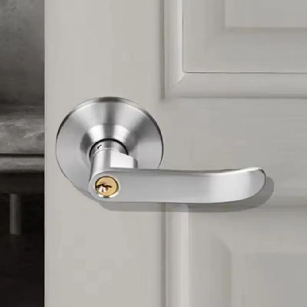 35-50 مللي متر ثلاثة القطب كروية قفل الباب سبائك الألومنيوم مع 3 مفاتيح كروية قفل الباب عالية الجودة مقبض الباب قفل غرفة المعيشة