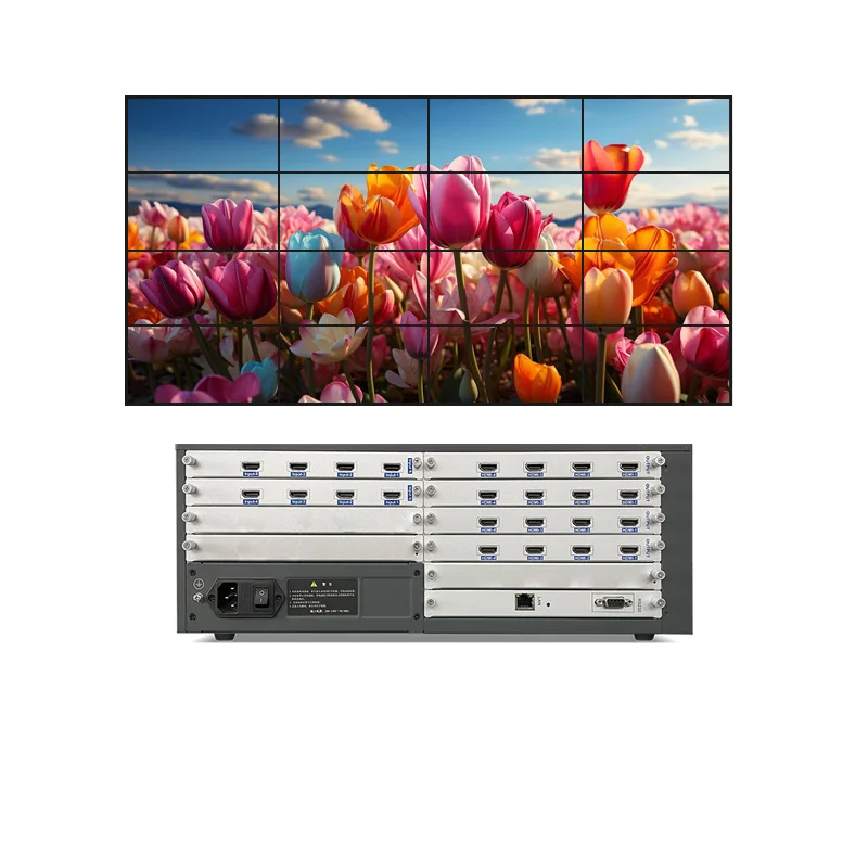 Processor Rackmount for Conference Rooms Events Control 8X16 Modular Splicing Display System Metal HDM I Video Wall Controller