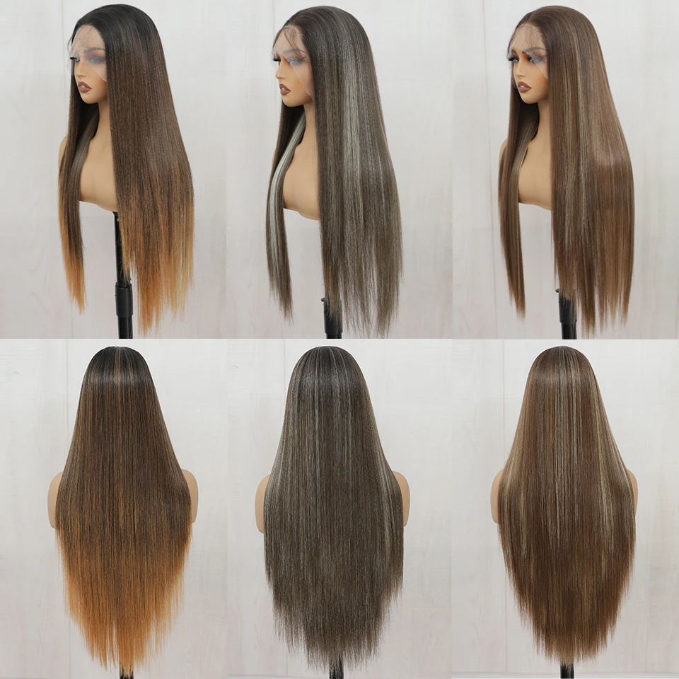 

13x4 Lace Frontal Straight Wig Ear To Ear Pre-Everything Wig Glueless With Pre Cut Said Part Lace Front Wigs