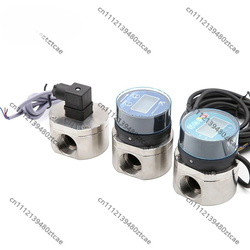 CE Certified Diesel Flow Meter, Stainless Steel Oval Gear Fuel Turbine Flow Sensor, 10-30V Pulse & RS485, Battery Powered