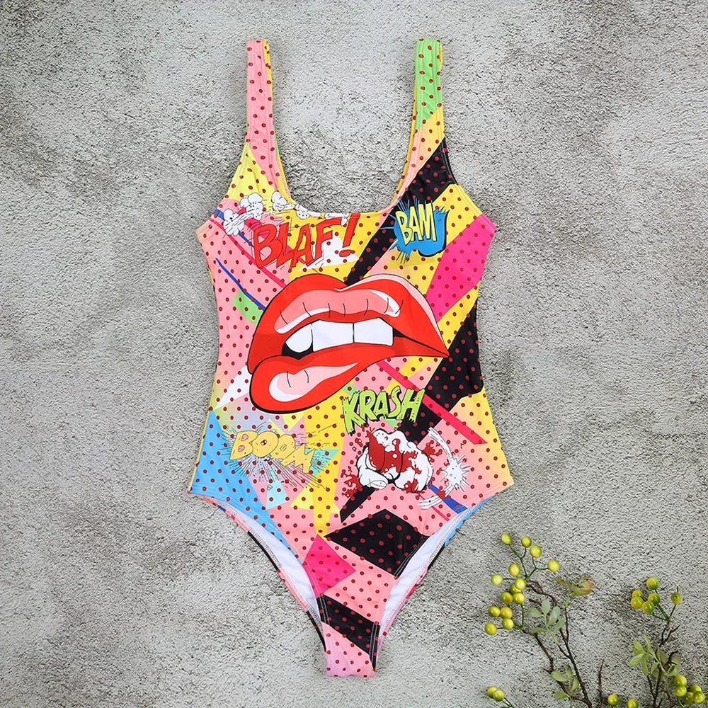 2023 jednoczęściowy strój kąpielowy damskie stroje kąpielowe Push Up Monokini seksowne body wzór w cętki strój kąpielowy kostiumy kąpielowe z odkrytymi plecami kobieta