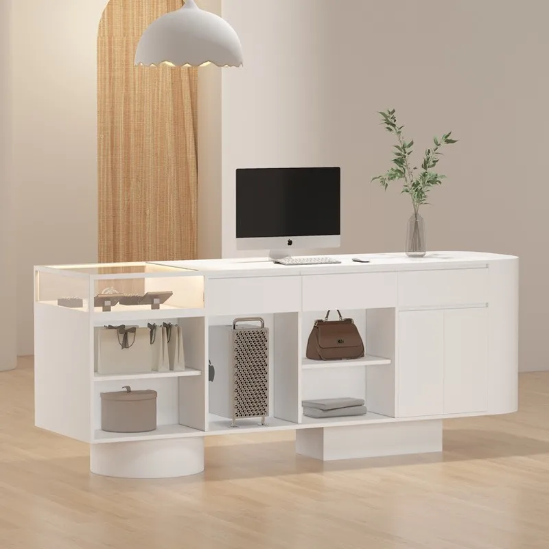 

Clothing store page Reception desk Bar store Beauty salon checkout page glass jewelry checkout page