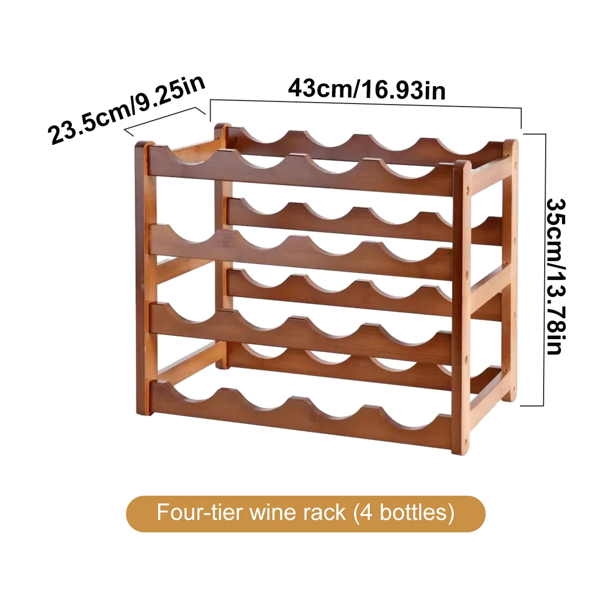 Wine Rack，Wine Bottle Holder，Sturdy and Durable Wine Storage Cabinet Shelf, Wine Racks Countertop for Pantry