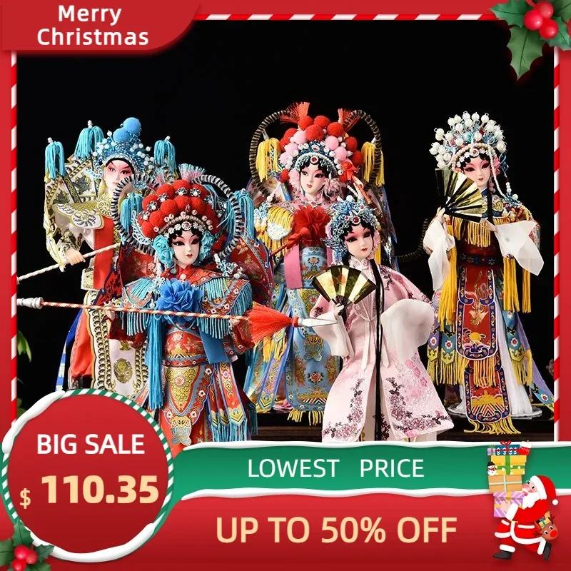 Chinese style gifts, silk doll, Chinatown, Peking Opera character handicrafts, Chinese home furnishings