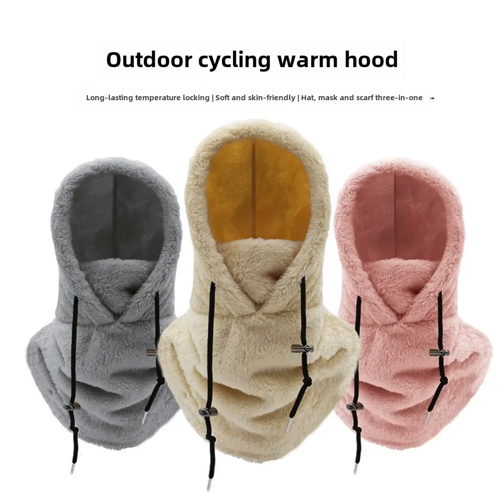 

Winter Warm Cycling Hat Camping Hiking Scarves Outdoor Sports Winterproof Thickened Motorcycle Riding Cap Balaclava Knit Hood