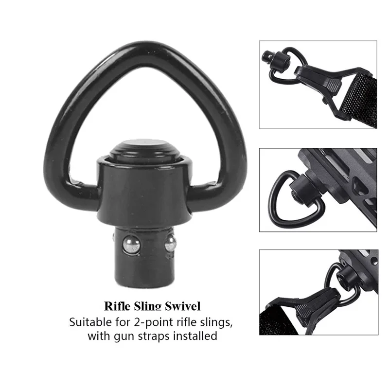 فصل الإصدار دفع زر QD حبال دوارة مع 1 "حلقة حزام الرافعة محول تركيب لعبة بندقية الملحقات