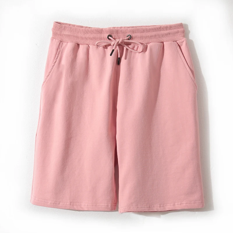 Five point sports pure cotton shorts for men and women, thin summer new loose casual straight shorts made of pure cotton