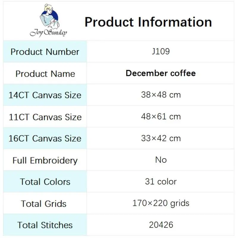 Dodici Mesi Caffè Punto Croce Set 14ct 16ct 11ct Conte Tela Stampa Tessuto Ricamo Ago Filo Kit FAI DA TE Decorazioni Per La Casa Regali