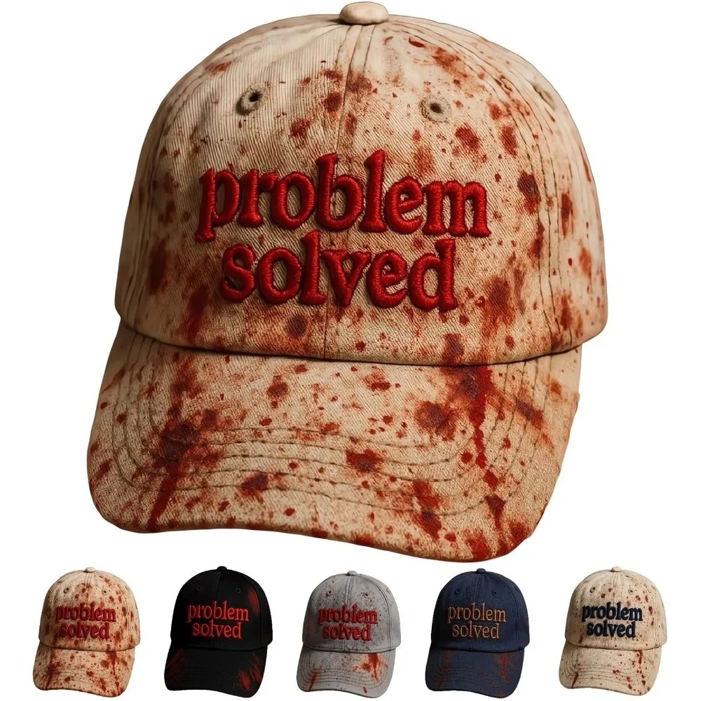Dark Blood Stain Print Halloween Print Hat Sun Protection Halloween Costume Accessory Bloodstained Print Hats