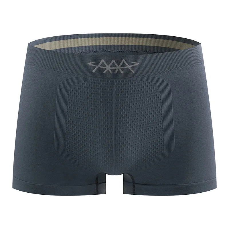 1pcs Seamless Underwear Men's Boxer Shorts High Stretch Underpants Breathable Panties Sexy Slim Lingerie Snug fit trunks image 2