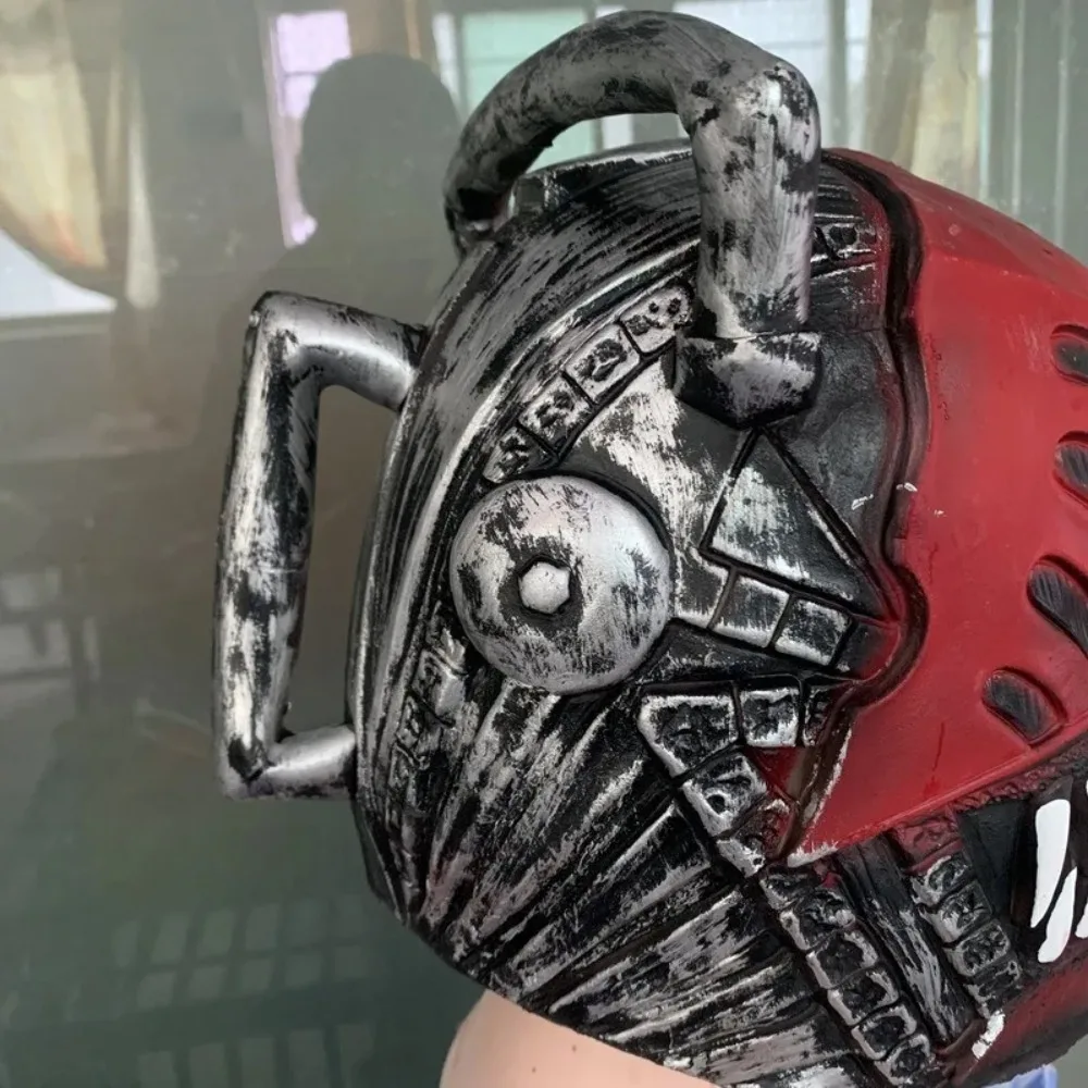 Maska Cosplay Pochita Halloween Party Ubrania Nakrycie Głowy Lateksowa Pełna Maska Anime Chainsaw Man Denji Partner Role Nakrycie Głowy