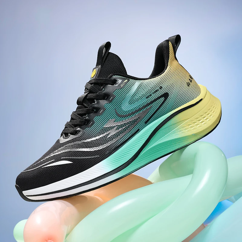 

2025 New Autumn Men's Shoes - Breathable Mesh Running Shoes, Cushioned Carbon Plate Speed Training, Anti-Slip Durable Hiking Sho
