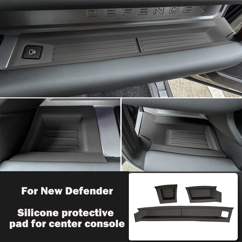 

For 2020-25 Land Rover Defender Central Control Passenger Storage Box Instrument Storage Box Anti Slip Protection Silicone Pad