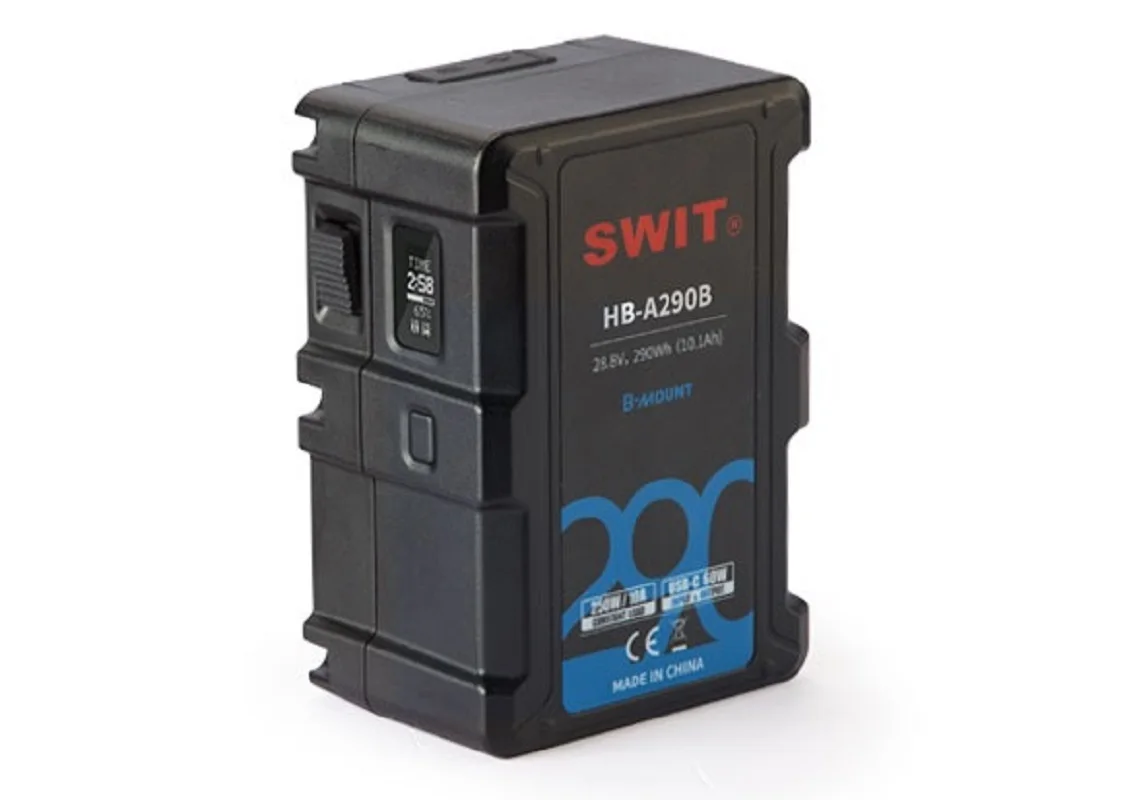 SWIT B-mount Battery Pack HB-A290B 290Wh 28.8V For ARRI B mount lock