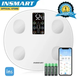 INSMART Digital Body Weight Scale with Screen for Body Fat Scale BMI Bluetooth Bathroom Scales Balance Smart Scales