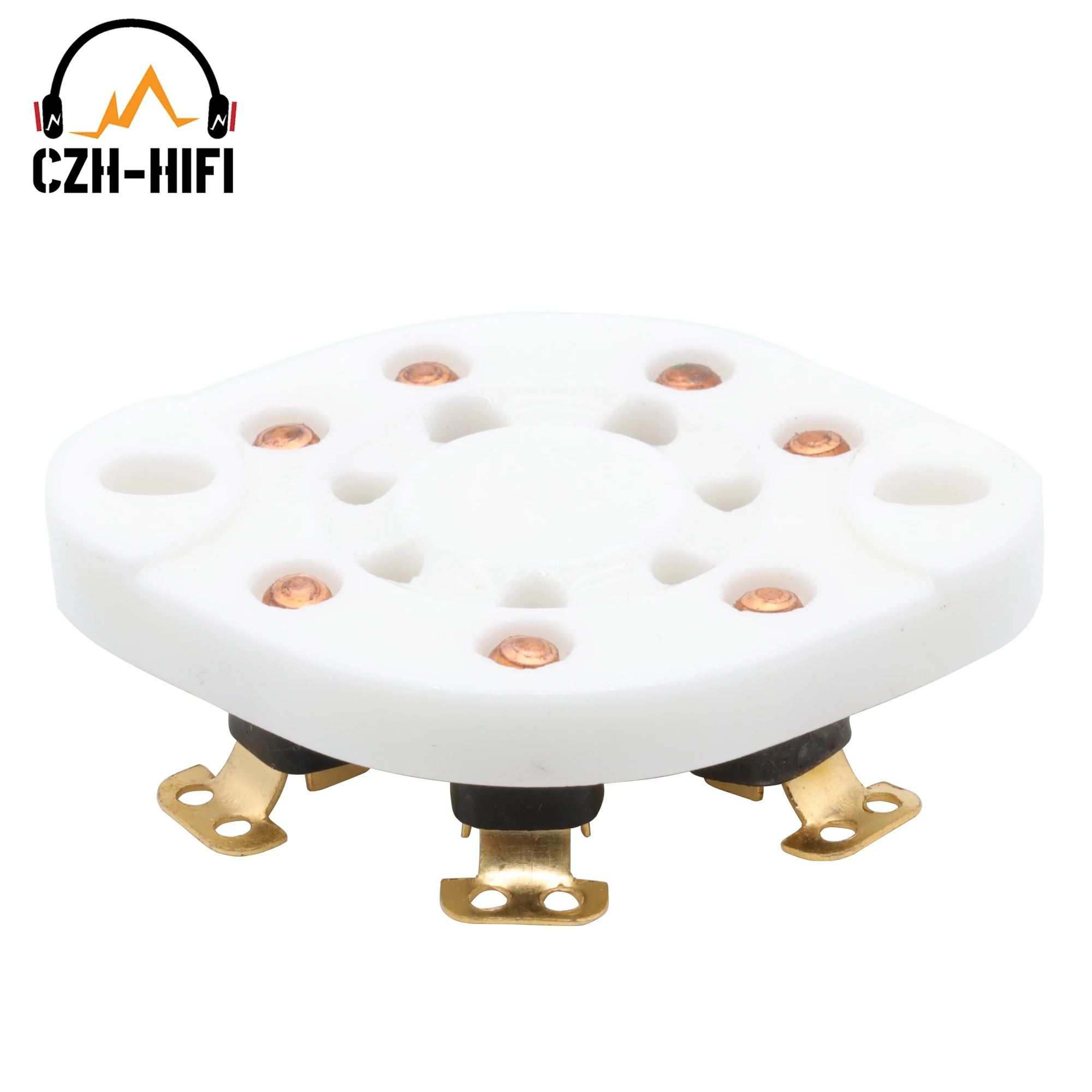 1pc 7pin Ceramic Tube Socket Valve Base For  FU-25 1625 6A6 826 832 Vintage Audio Amplifier DIY