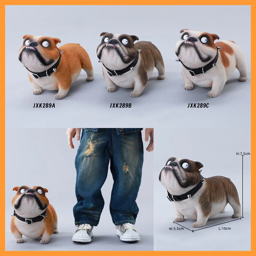 

JXK JXK289 масштаб 1/6, аксессуары для сцены, имитация британского бульдога, модель, уродливый милый щенок для 12-дюймовой экшн-фильбры, игрушки «сделай сам»