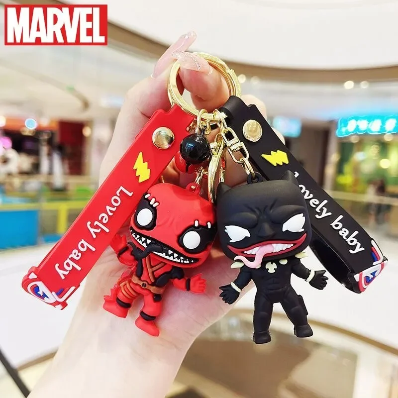 Movie Venom 3 Keychain Avengers: The Last Dance Model Keychain Men Boys Kids Backpack Decoration Christmas Birthday Gift