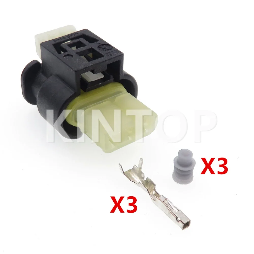 1 Set 3 Pins 805-121-522 AC Assembly Auto Wiring Terminal Waterproof Socket with Wires Car Accessories