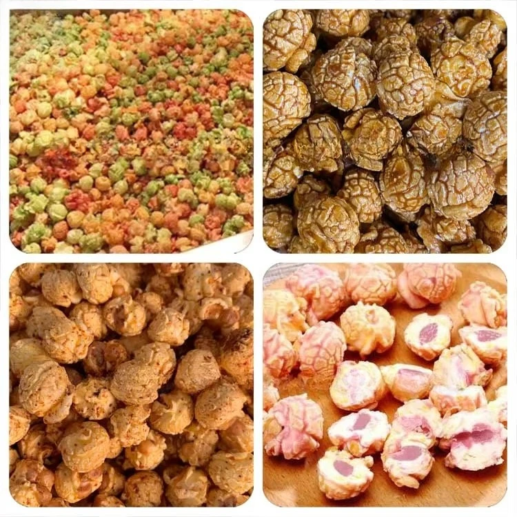 Automatic  commercial caramel popcorn making machine industry electric popular corn paint seasoning production kettle machine