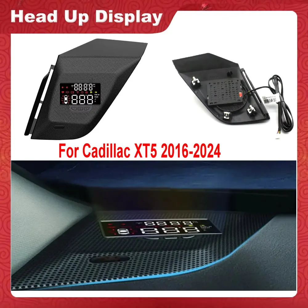 For Cadillac XT5 2016-2024 2025 Car Head Up Display Auto HUD HD LCD Projection Digital Windshield Projector
