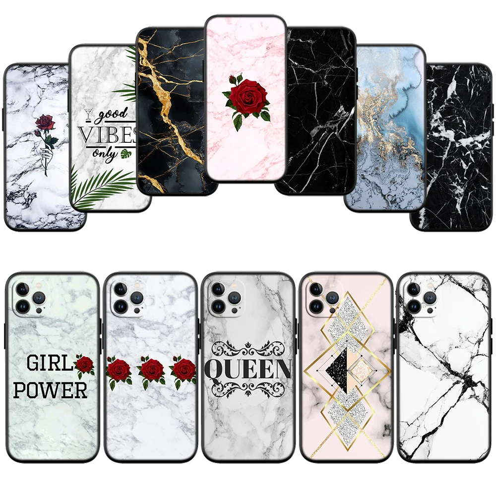 HU27 Marble Printing Phone Case for Samsung Galaxy S26 Ultra FE Pro A05 A05S A06 A16 A20 A27 S10 Plus S10e S10+
