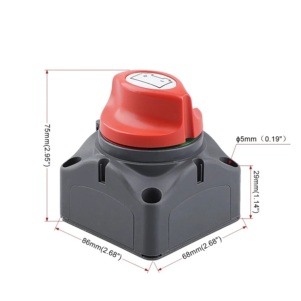 DC 12V-60V 100A-300A Selector Isolator Trennen Schalter Auf-Off Rotary Switchs Cut Auto RV Boot marine Batterie – Detail 3