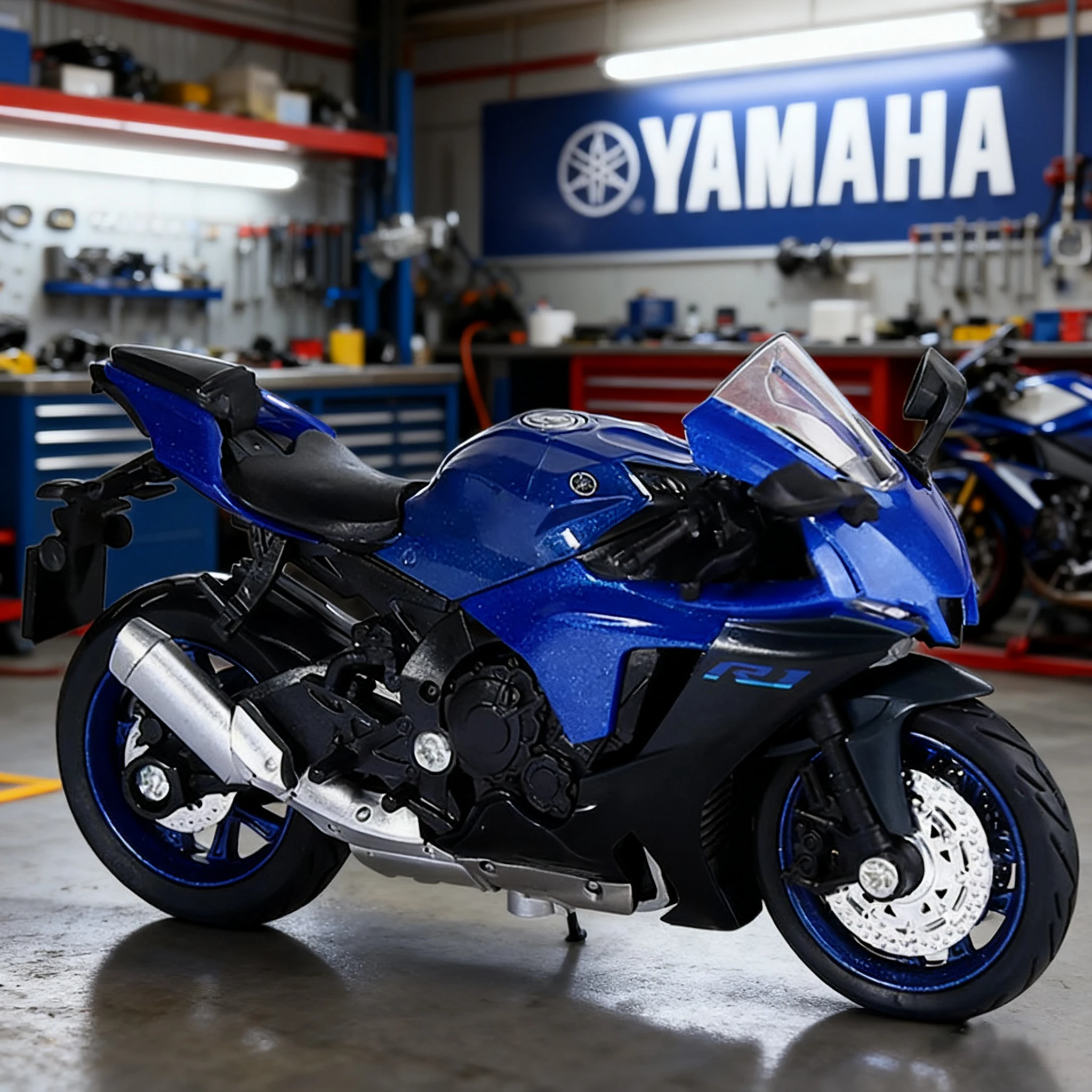 

1/18 YAMAHA YZF-R1 Hayabusa GSX1000R Motorcycle Model Toy Vehicle Collection Autobike Shork-Absorber Off Road Autocycle Toys Car