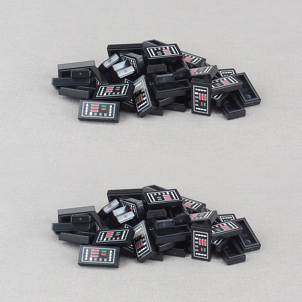 MOC 10PCS  Classical 3069pb Car Machine Instrument Board Bricks 3069 Printed Control Button Panel Pattern Building Block DIY Toy