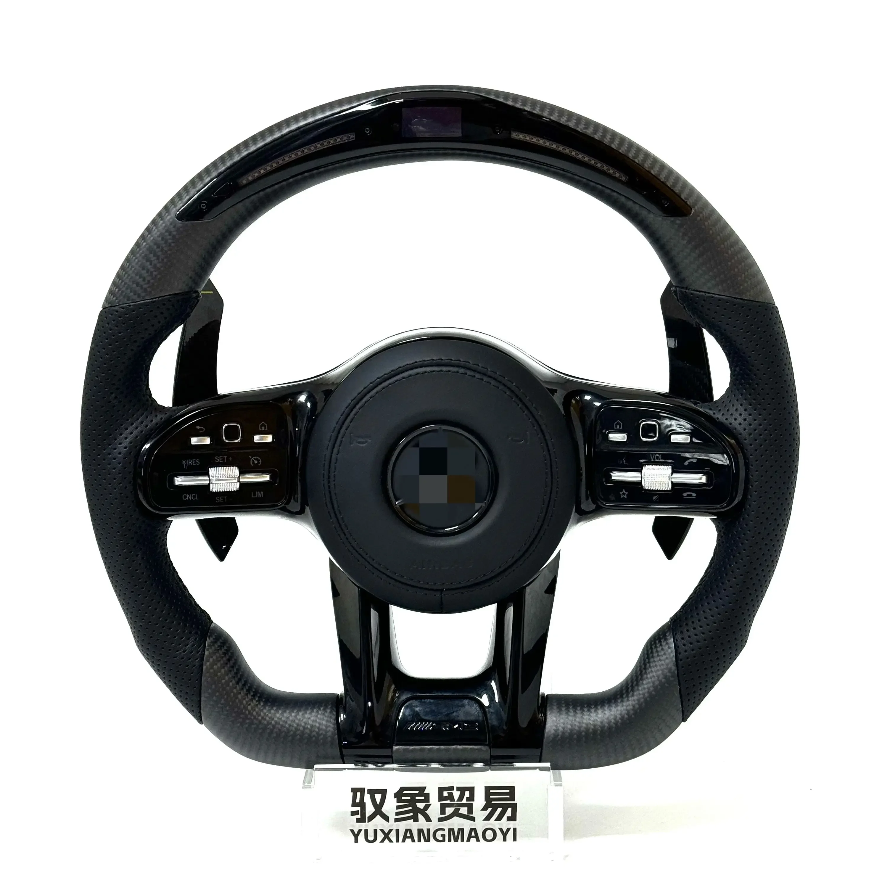 

LED Carbon Fiber Steering Wheel for Mercedes AMG GT W205 W204 C63 G63 W213 W223 W206 G500 Leddisplay Carbon Fiber Steering Wheel