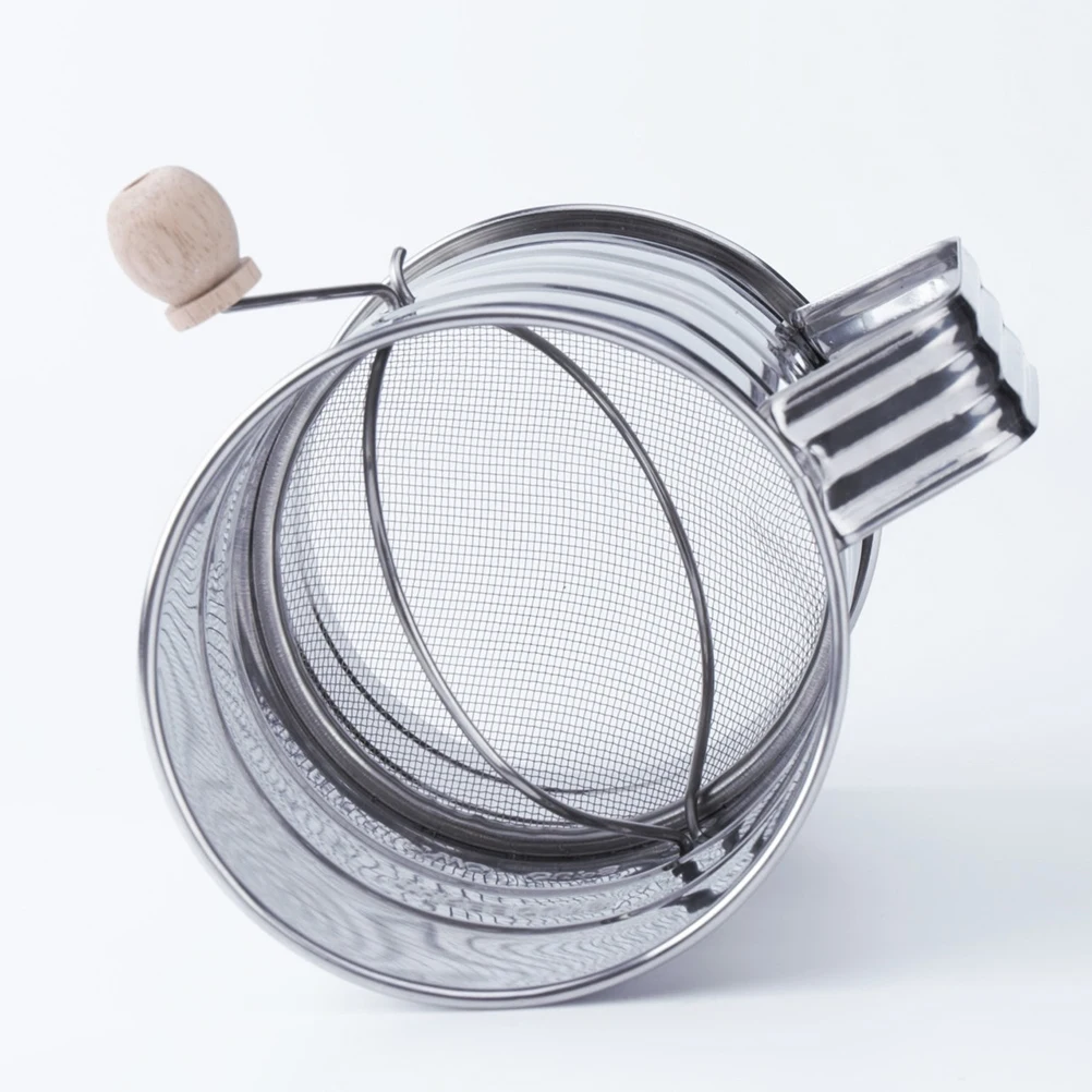 

Sieve Hand Press Flour Mesh Sifter Stainless Steel Powdered Sugar Net Sifting Strainer Household