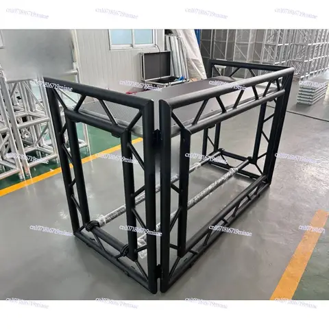 नाइटक्लब के लिए उच्च गुणवत्ता वाला बंधनेवाला और ऊंचाई-समायोज्य एल्युमीनियम डीजे बूथ स्टेज असेंबल हेडलाइनर मोबाइल डीजे टेबल 10 best sales डीजे टेबल - №5